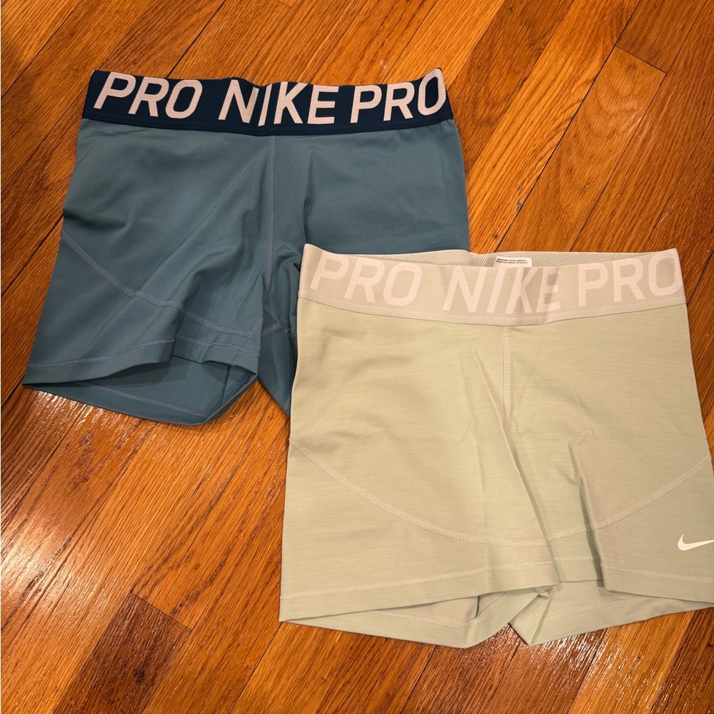 Nike Dri-Fit Women's Shorts SET- Light Green & teal- $20